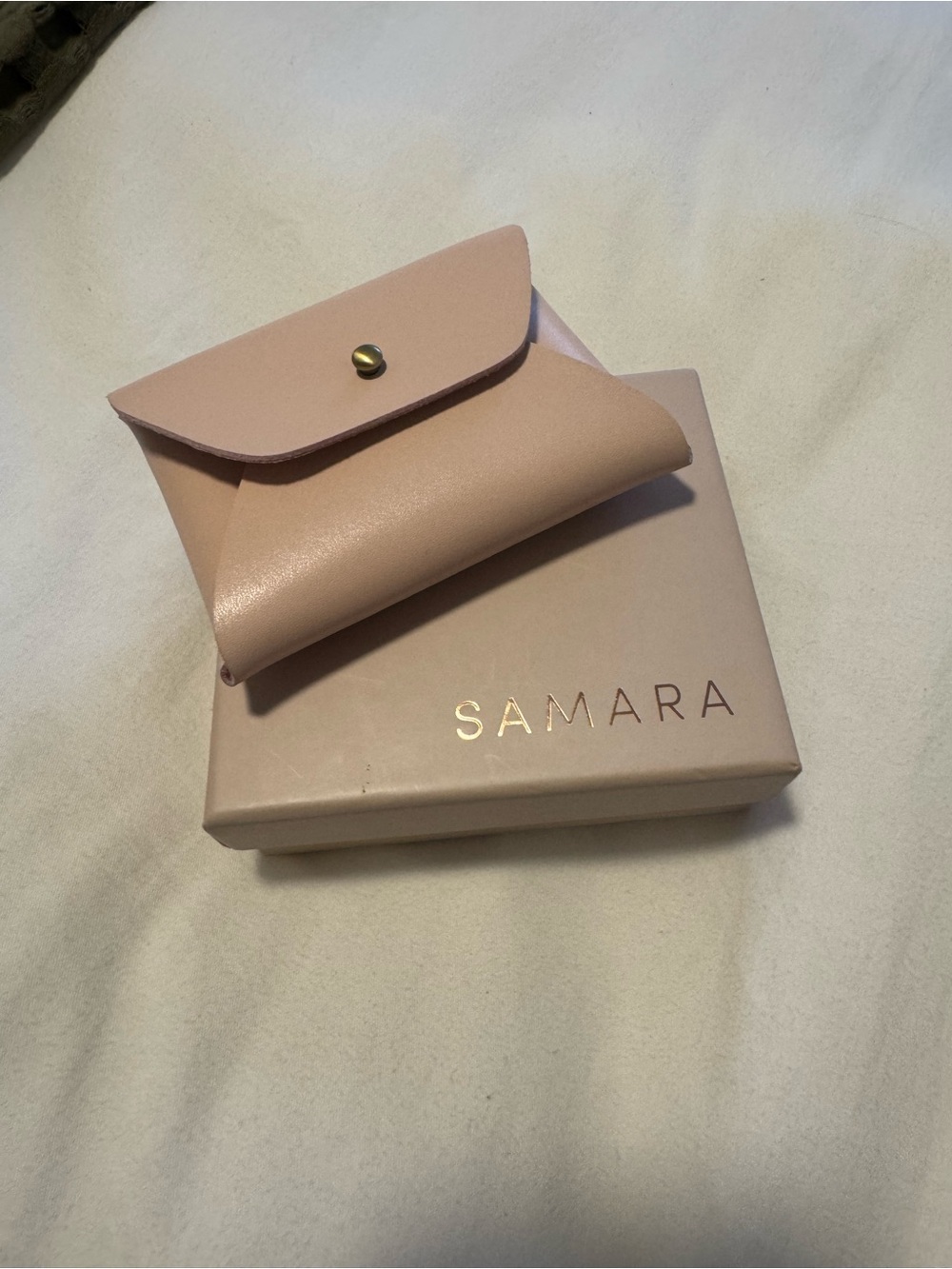SAMARA New Blush Pink Leather Key & Card Holder